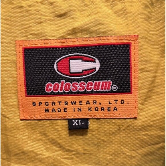 Vintage Michigan Wolverines Pull Over Jacket XL Colosseum Nylon Starter Sewn - Picture 5 of 6